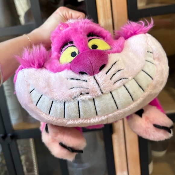 Vintage 90s Disney Store Cheshire Cat Plush Alice in Wonderland 20” Stuffed Toy - Picture 9 of 9